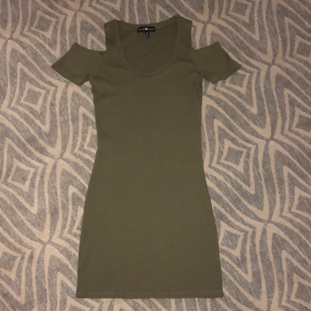 Army Green Skin Tight Dress